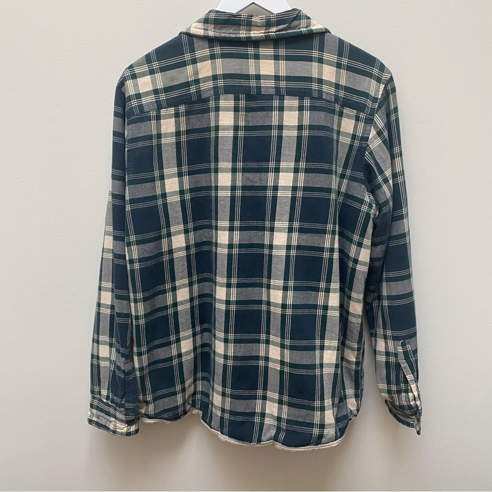 Abercrombie & Fitch Green Plaid Shacket Men's Size Medium - Picture 5 of 6